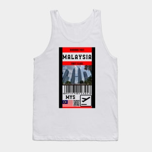 Malaysia first class boarding pass Tank Top